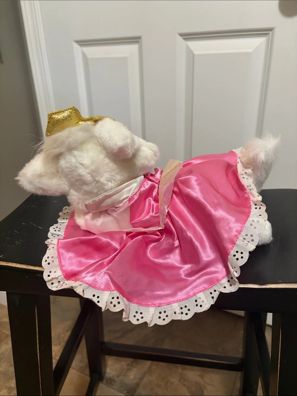 Pink Princess Marie Plush Toy - Soft White Kitty in Pink Dress